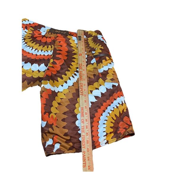 Reef Men’s Waist 36 Board Shorts Swim Trunks Groovy Orange Swimwear Authentic - Picture 8 of 13